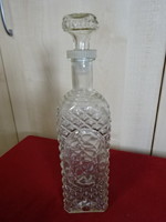 Jugoszláv konyakos üveg, teljes magassága 30 cm. Jókai.