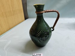 T1150 ceramic jug with braided handle 19 cm
