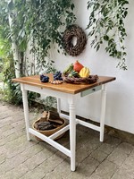 Vintage table with new table top