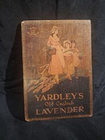 Antique old English lavender advertisement on wooden sign