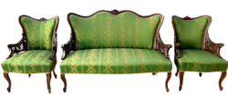 Baroque rococo antique salon sofa set 1+1+2