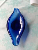 Kék színű üveg dísz (18 x 8)