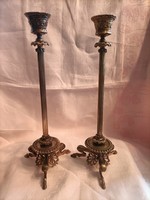 30 cm magas bronz gyertyatartó párban