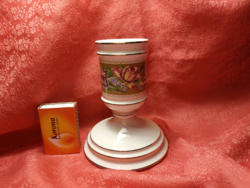 Beautiful florentine, hand painted candlestick