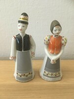 Matyó Hollóháza pair of porcelain