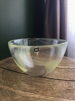 Old Norwegian glass bowl