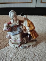 Lippelsdorf GDR German porcelain baroque romantic couple