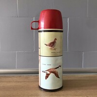 Thermos with bird pattern
