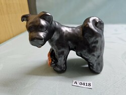 A0418 Izsépy (?) Kerámia kutya 12x15 cm