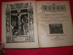 Antik 1897 Ujfalui Újfalusy Judith MAKULA nélküli tükör mely JÉZUS KRISZTUS ..1.kiadás GYÜJTŐI