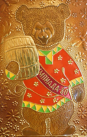 Misa, the mascot of the 1980 Moscow Olympics - fire enamel copper wall decoration
