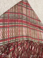 Vintage silk, fringed shawl.