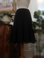 Zara size 38 black casual skirt, bell skirt with lace petticoat at the bottom