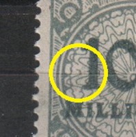 Misprints, curiosities 1264 (reich) mi 322 a p ht 3.00 euros postmark