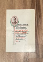 Horthy Miklós születésnapi díszebéd meghívó