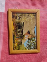 Fénykép tartó fa keret üveglappal