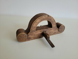 Old vintage industrial carpentry tool planer groove planer