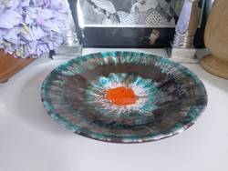 Beautiful colors, old, perfect hanging bowl, table center 28.5 cm