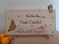 Egyedi adventinaptár a saját családneveddel