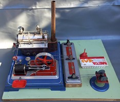 Wilesco steam engine model works, see the video!