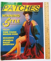 Patches magazine 86/3/15 paul young + belouis some + spandau ballet posters annabella lwin