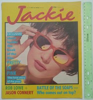 Jackie magazine 7/86/19 mr. Mister rob lowe jason connery pretty in pink