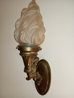 Antik Bronz Figurális Falikar Párban