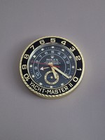 New rolex yacht-master ii gold/black wall clock