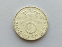 Német Birodalmi ezüst 2 márka 1939 A. Jó