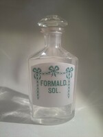 PATIKA ÜVEG 20. SZÁZAD FORMALD. SOL. FELIRATTAL