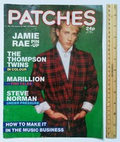 Patches magazin 85/8/31 Jamie Rae Thompson Twins Terry Hall Nick Heyward poszterek Marillion Norman