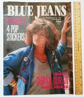 Blue jeans magazine 9/28/85 duran duran poster sting howard jones green armory show wham