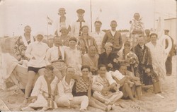 Old photo sheet, postcard, group photo, Adriatic bathers...
