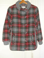 Older miss antonette plaid women's fabric jacket, blazer (m/l)