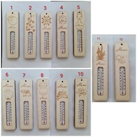 Wooden thermometer decoration