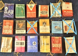 Retro magyar cigaretta bontatlan dobozok