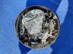 Hollóháza Saxon endre porcelain decorative bowl