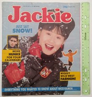 Jackie magazine 87/1/10 jimi somerville poster (communards) swing out sister nick kamen