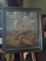 Oil painting with Köchler mark in the painting and on the back