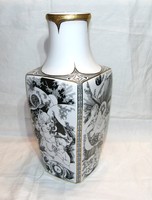 László Jurcsák - four seasons i.O. Holóháza porcelain vase - 37 cm