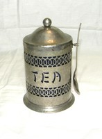 Tea tartó eredeti üveg betéttel