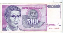 Jugoszlávia 500 dinár 1992 G