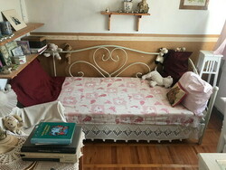 Sofa-bed with mattress! Metal frame, for a girl's room