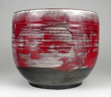 1O890 laboratory mónica: red black ceramic bowl