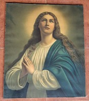 Madonna, Mary, Magdalene? In a glazed frame 50x60 cm