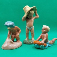 Káldor Aurél ceramic beach children's series