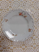 Zsolnay porcelain porcelain cake plate with wild rose pattern