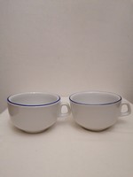 Rare lowland blue striped porcelain cup