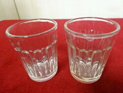 Two brandy glasses, height 6 cm. Jokai.