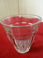 Retro glass cup, coffee cup, height 8 cm. Jokai.